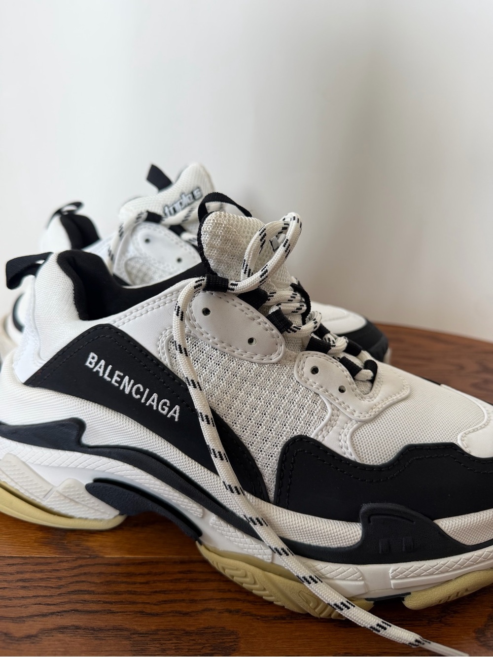 Balenciaga White & Black Chunky Trainer